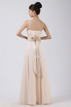 A-Line Spaghetti Strap Chiffon Long Bridesmaid Dresses/Wedding Party Dresses BD010307