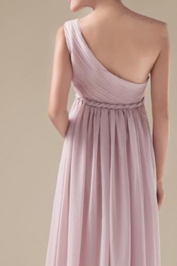 Empire One-Shoulder Long Chiffon Bridesmaid Dresses/Evening Dresses/Maternity Dresses BD010311