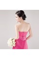 A-Line Strapless Short Hot Pink Bridesmaid Dresses/Wedding Party Dresses BD010312