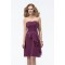 A-Line Strapless Short Chiffon Bridesmaid Dresses/Wedding Party Dresses BD010314