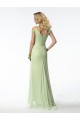 Sheath V-Neck Green Beaded Long Chiffon Bridesmaid Dresses/Evening Dresses BD010317