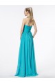 A-Line Strapless Long Blue Chiffon Bridesmaid Dresses/Wedding Party Dresses BD010318