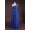 Sheath/Column One-Shoulder Long Blue Chiffon Bridesmaid Dresses/Wedding Party Dresses BD010321