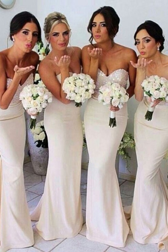 Mermaid Sweetheart Sequins Long Bridesmaid Dresses/Wedding Party Dresses BD010323 Mermaid Sweetheart Sequins Long Bridesmaid Dresses/Wedding Party Dresses BD010323