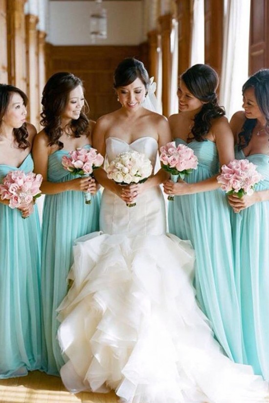 Empire Sweetheart Long Blue Bridesmaid Dresses/Wedding Party Dresses BD010325 Empire Sweetheart Long Blue Bridesmaid Dresses/Wedding Party Dresses BD010325