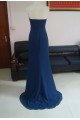 A-Line Removable One-Shoulder Long Blue Chiffon Bridesmaid Dresses/Wedding Party Dresses BD010326