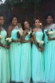 Sheath/Column One-Shoulder Long Blue Bridesmaid Dresses/Wedding Party Plus Size Dresses BD010328 Sheath/Column One-Shoulder Long Blue Bridesmaid Dresses/Wedding Party Plus Size Dresses BD010328