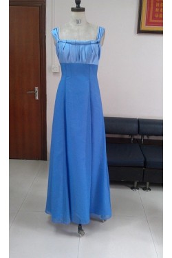 A-Line Long Blue Bridesmaid Dresses/Wedding Party Dresses BD010333