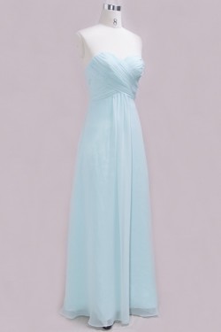A-Line Sweetheart Long Chiffon Bridesmaid Dresses/Wedding Party Dresses BD010339