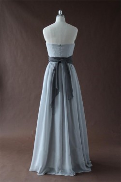 A-Line Strapless Long Chiffon Bridesmaid Dresses/Wedding Party Dresses BD010341