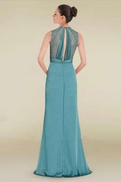 Sheath/Column Long Lace and Chiffon Bridesmaid Dresses/Wedding Party Dresses BD010345