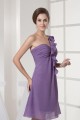 A-Line One-Shoulder Short Chiffon Bridesmaid Dresses/Wedding Party Dresses BD010348 A-Line One-Shoulder Short Chiffon Bridesmaid Dresses/Wedding Party Dresses BD010348