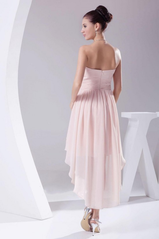 High Low Sweetheart Chiffon Bridesmaid Dresses/Wedding Party Dresses BD010350