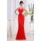 Trumpet/Mermaid Beaded Long Red Bridesmaid Dresses/Wedding Party Dresses BD010353