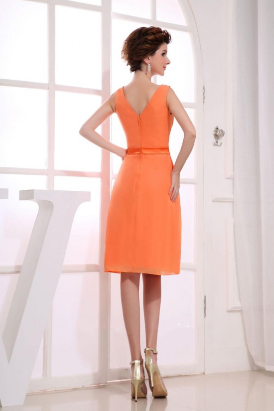 A-Line Short Chiffon Bridesmaid Dresses/Wedding Party Dresses BD010354