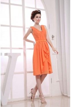 A-Line Short Chiffon Bridesmaid Dresses/Wedding Party Dresses BD010354