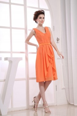A-Line Short Chiffon Bridesmaid Dresses/Wedding Party Dresses BD010354
