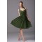 A-Line Halter Short Green Chiffon Bridesmaid Dresses/Wedding Party Dresses BD010356