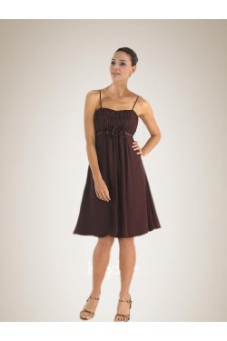 A-Line Spaghetti Strap Chiffon Bridesmaid Dresses/Wedding Party Dresses BD010366