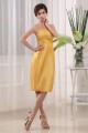 Spaghetti Strap Short Yellow Bridesmaid Dresses/Wedding Party Dresses BD010367 Spaghetti Strap Short Yellow Bridesmaid Dresses/Wedding Party Dresses BD010367