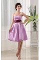 A-Line Strapless Short Purple Satin Bridesmaid Dresses/Wedding Party Dresses BD010369 A-Line Strapless Short Purple Satin Bridesmaid Dresses/Wedding Party Dresses BD010369