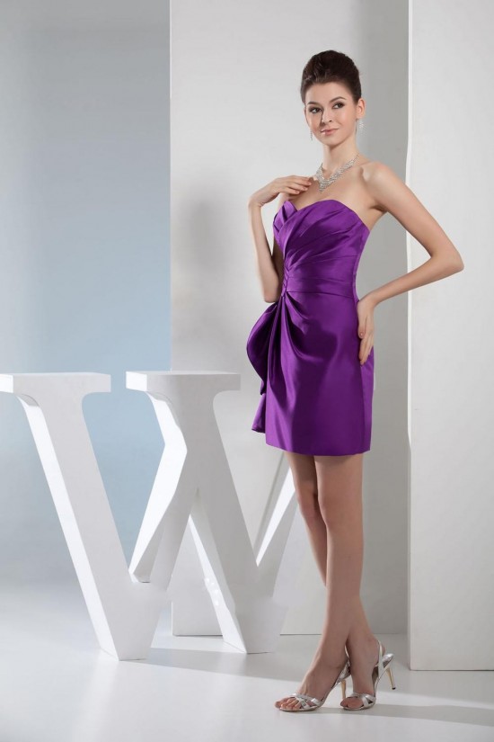 Short/Mini Sweetheart Purple Bridesmaid Dresses/Wedding Party Dresses BD010379 Short/Mini Sweetheart Purple Bridesmaid Dresses/Wedding Party Dresses BD010379