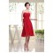 A-Line Sweetheart Short Red Chiffon Bridesmaid Dresses/Wedding Party Dresses BD010385