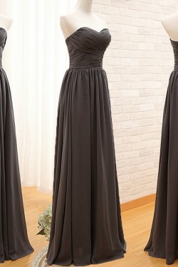 A-Line Sweetheart Long Chiffon Bridesmaid Dresses/Wedding Party Dresses BD010391