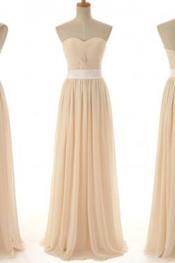 A-Line Sweetheart Long Chiffon Bridesmaid Dresses/Wedding Party Dresses BD010392