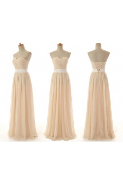 A-Line Sweetheart Long Chiffon Bridesmaid Dresses/Wedding Party Dresses BD010392