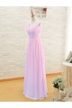 A-Line Long Pink Chiffon Bridesmaid Dresses/Wedding Party Dresses BD010393