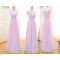 A-Line Long Pink Chiffon Bridesmaid Dresses/Wedding Party Dresses BD010393