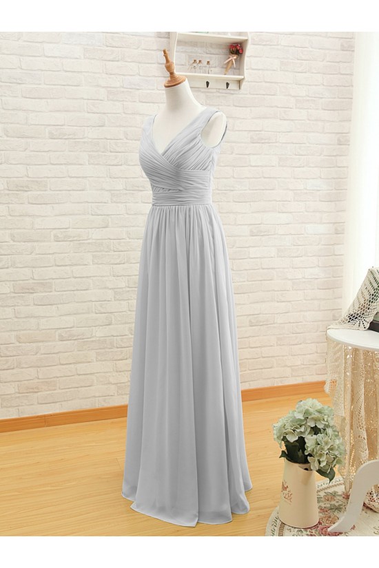 A-Line Long Chiffon Bridesmaid Dresses/Wedding Party Dresses BD010394