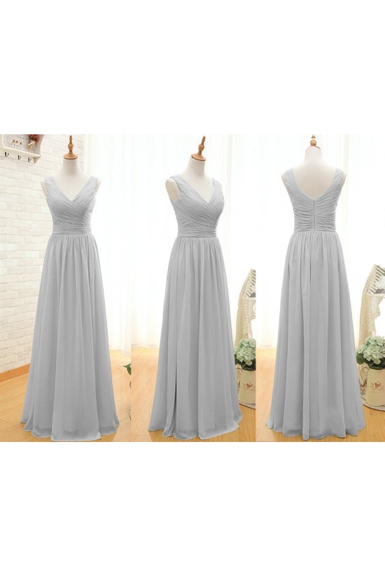 A-Line Long Chiffon Bridesmaid Dresses/Wedding Party Dresses BD010394