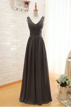 A-Line Long Chiffon Bridesmaid Dresses/Wedding Party Dresses BD010395