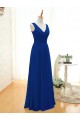A-Line Long Royal Blue Chiffon Bridesmaid Dresses/Wedding Party Dresses BD010396