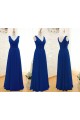 A-Line Long Royal Blue Chiffon Bridesmaid Dresses/Wedding Party Dresses BD010396