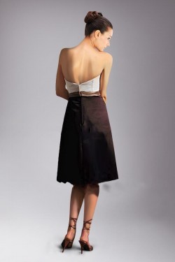 A-Line Strapless Knee-Length Bridesmaid Dresses/Wedding Party Dresses BD010401