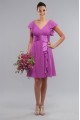 A-Line Short Purple Knee-Length Bridesmaid Dresses/Wedding Party Dresses BD010405