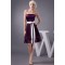 A-Line Strapless Pleated Purple Knee-Length Bridesmaid Dresses/Wedding Party Dresses BD010412