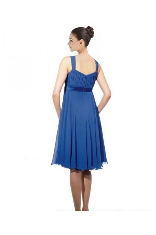 Empire Royal Blue Chiffon Knee-Length Bridesmaid Dresses/Wedding Party Dresses/Maternity Dresses BD010414 Empire Royal Blue Chiffon Knee-Length Bridesmaid Dresses/Wedding Party Dresses/Maternity Dresses BD010414