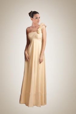 Empire Yellow Chiffon Floor-Length Bridesmaid Dresses/Wedding Party Dresses/Maternity Dresses BD010415