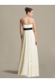 A-Line Strapless Floor-Length Chiffon Bridesmaid Dresses/Wedding Party Dresses BD010416