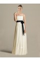 A-Line Strapless Floor-Length Chiffon Bridesmaid Dresses/Wedding Party Dresses BD010416