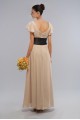 Sheath/Column V-Neck Long Chiffon Bridesmaid Dresses/Wedding Party Dresses BD010422