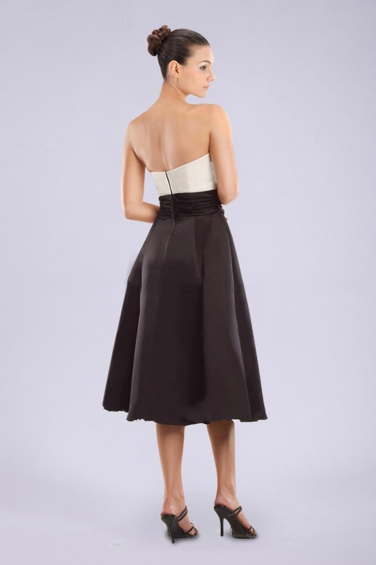 A-Line Strapless Black White Short Bridesmaid Dresses/Wedding Party Dresses BD010429 A-Line Strapless Black White Short Bridesmaid Dresses/Wedding Party Dresses BD010429