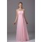 A-Line Strapless Pink Floor-Length Chiffon Bridesmaid Dresses/Wedding Party Dresses BD010443