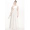 A-Line One-Shoulder Floor-Length White Chiffon Bridesmaid Dresses/Wedding Party Dresses BD010446