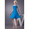 A-Line Beaded Spaghetti Strap Short Blue Chiffon Bridesmaid Dresses/Wedding Party Dresses BD010451