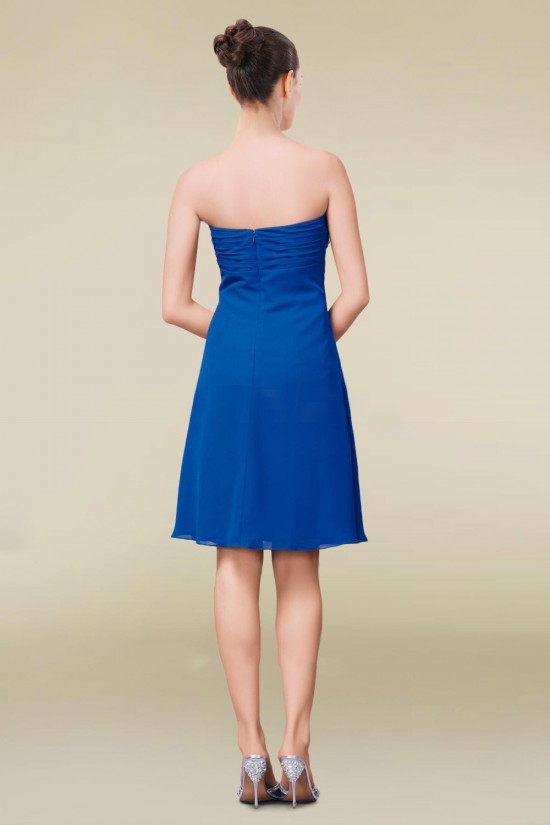 Empire Sweetheart Royal Blue Short Chiffon Bridesmaid Dresses/Wedding Party Dresses/Maternity Dresses BD010459 Empire Sweetheart Royal Blue Short Chiffon Bridesmaid Dresses/Wedding Party Dresses/Maternity Dresses BD010459